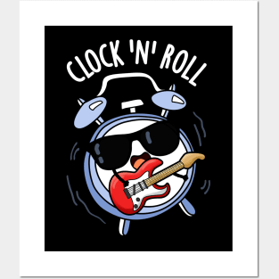 Clock And Roll Funny Rock Puns Posters and Art